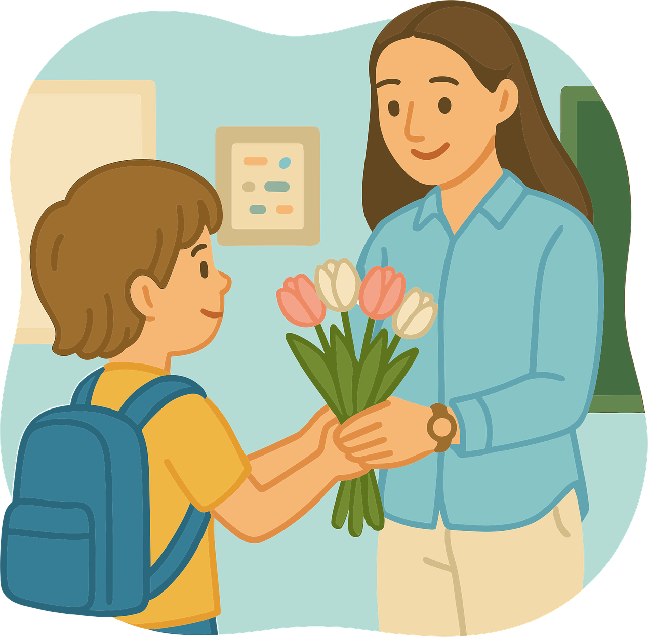 Uczeń składa życzenia